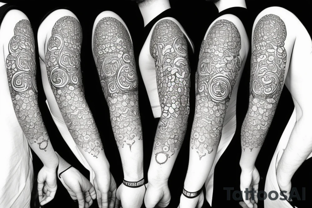 Infinity with cancer zodiac sign tattoo idea