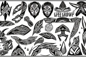 Shows growth, strength and freedom tattoo idea