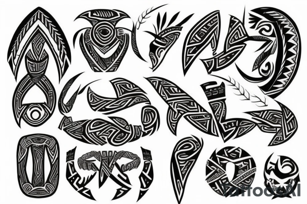 Shows growth, strength and freedom Māori tattoo idea