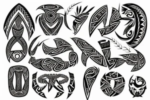 Shows growth, strength and freedom Māori tattoo idea