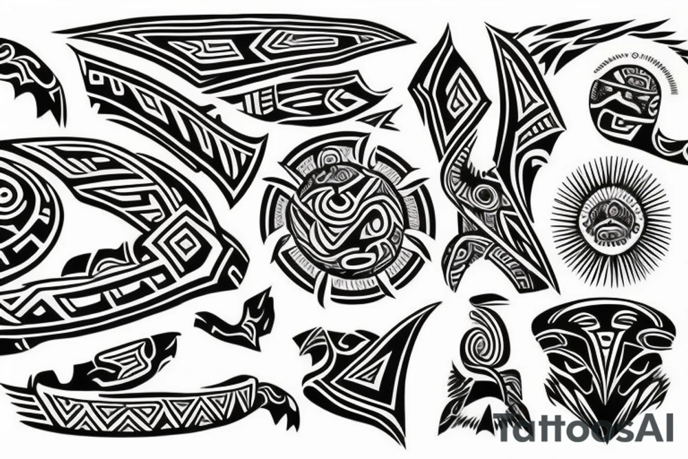 Shows growth, strength and freedom Māori tattoo idea