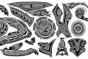 Shows growth, strength and freedom Māori tattoo idea