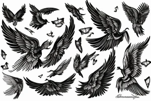Represents travelling to spread my wings tattoo idea