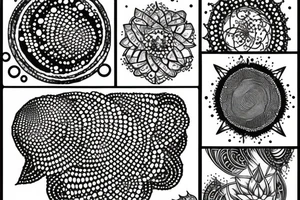 dot work saturn tattoo idea