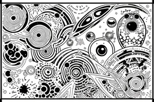 dot work saturn tattoo idea