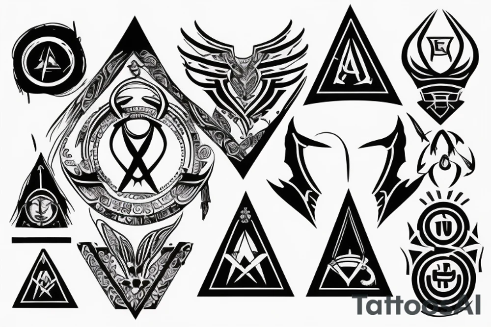 Brotherhood with Masonic symbol tattoo idea