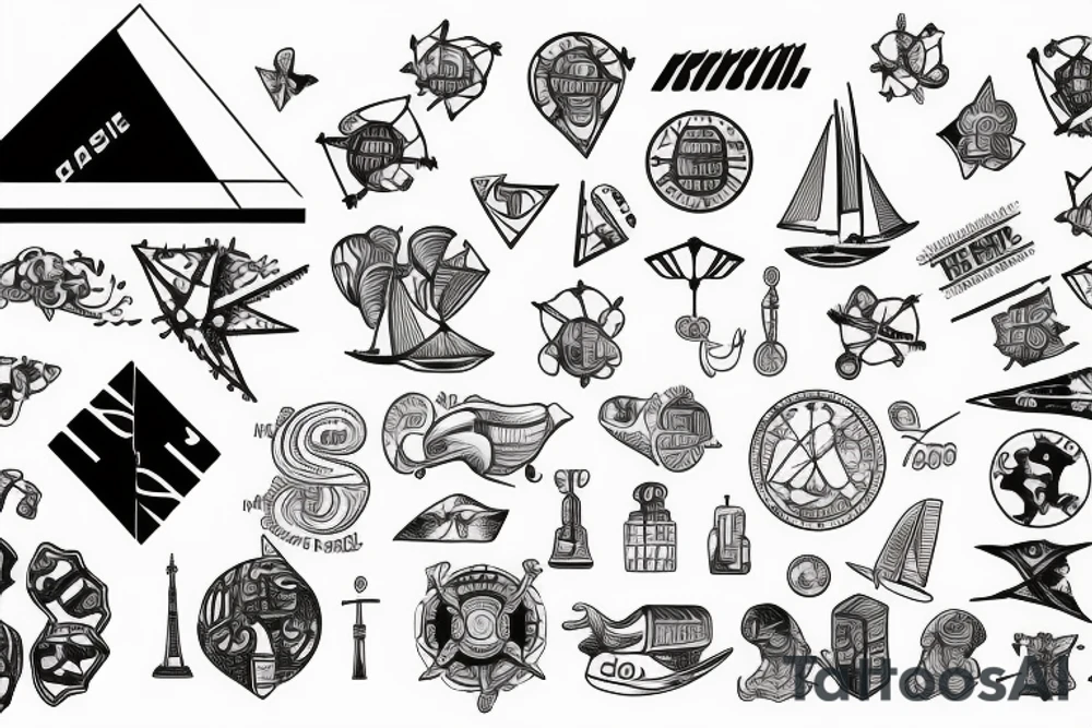 future, Germany, Ukraine, science, crypto, travel, sailing, trading, money, power, extreme sport tattoo idea
