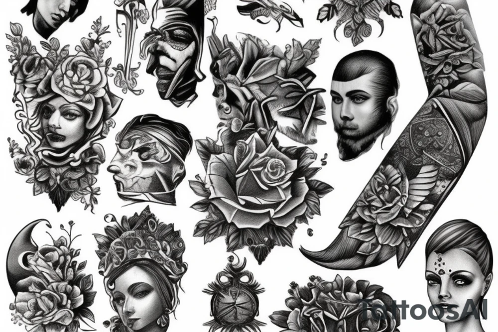 historical full hand tattoo tattoo idea