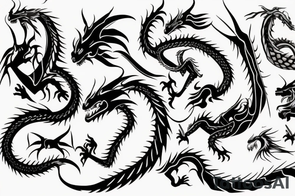 dragon tattoo idea