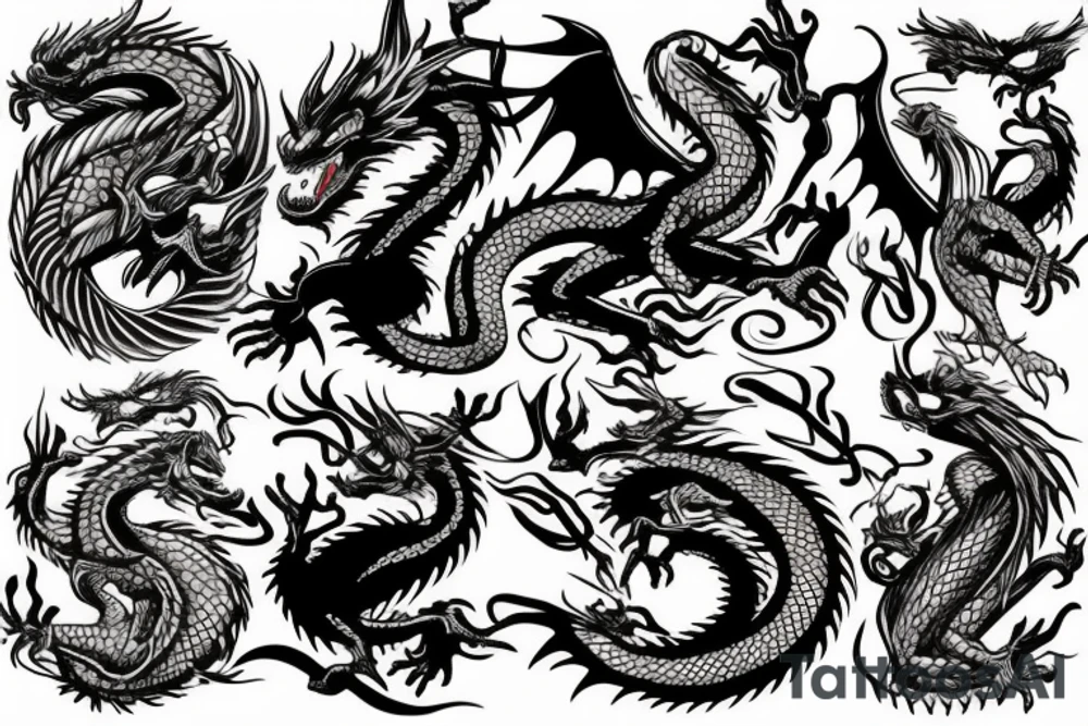 dragon tattoo idea