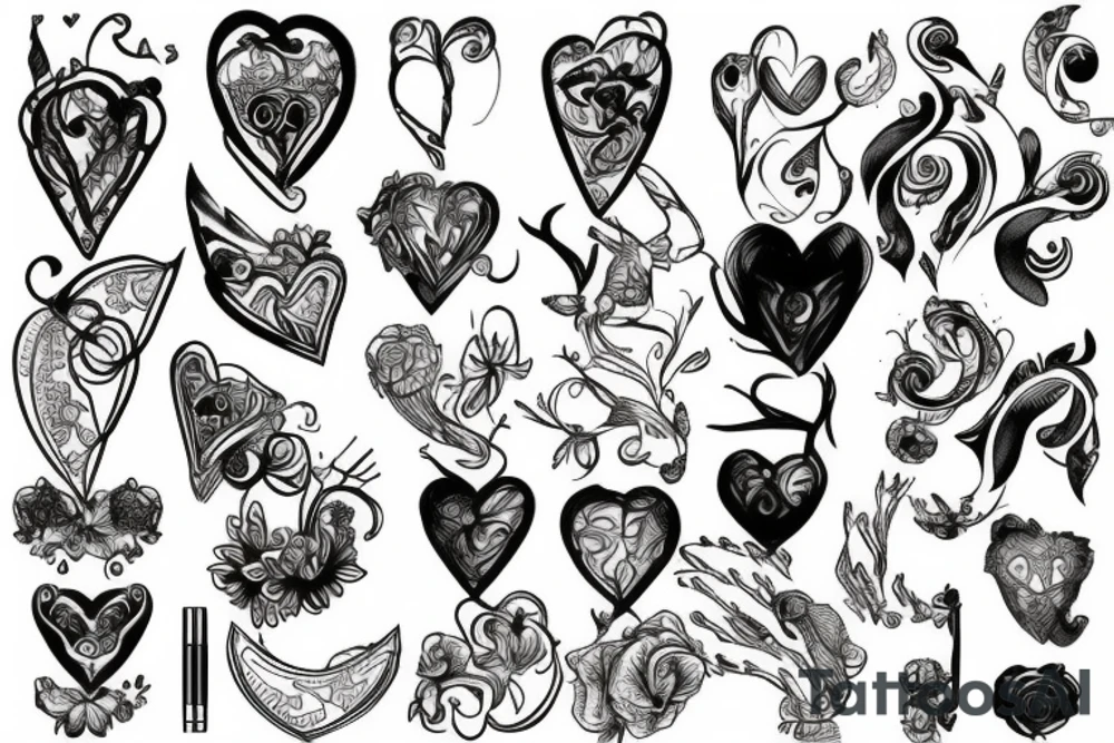 Broken hart tattoo idea