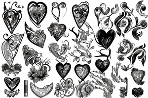 Broken hart tattoo idea