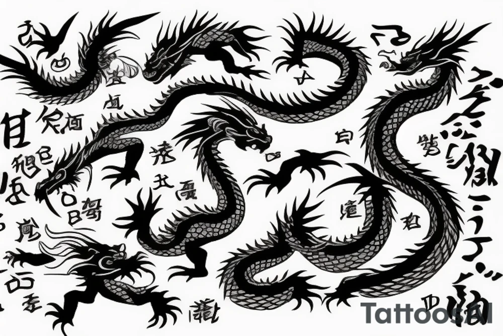 Dragon tattoo tattoo idea