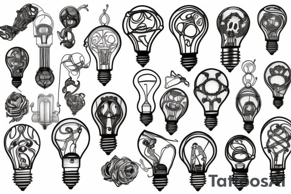 Lightbulb tattoo idea