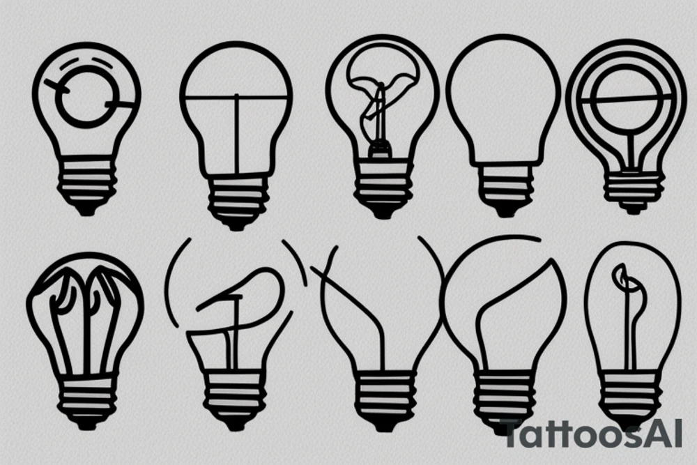 Lightbulb tattoo idea