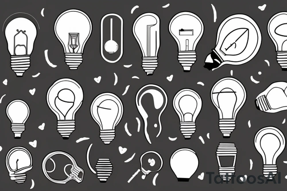 Lightbulb tattoo idea