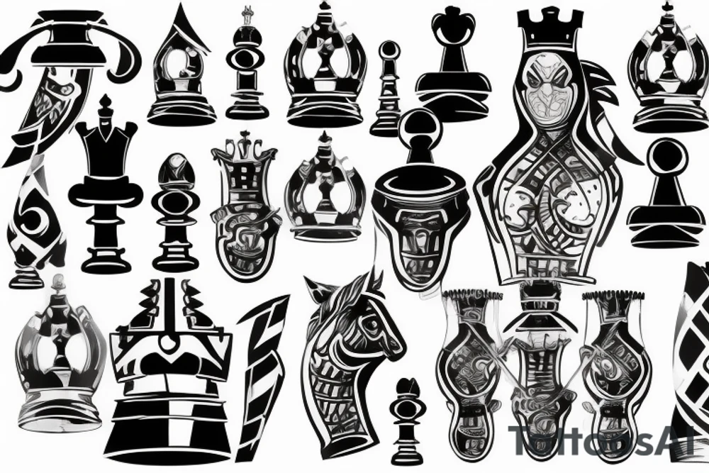 chess knight tattoo idea