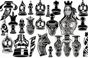 chess knight tattoo idea