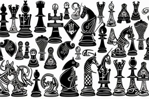 chess knight tattoo idea