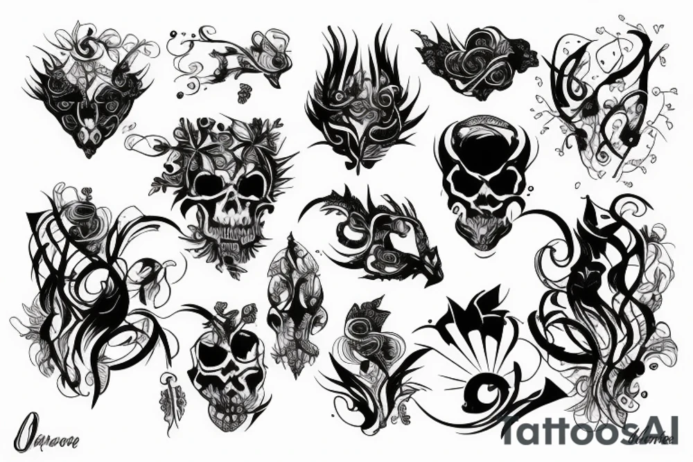 Chaotic tattoo idea