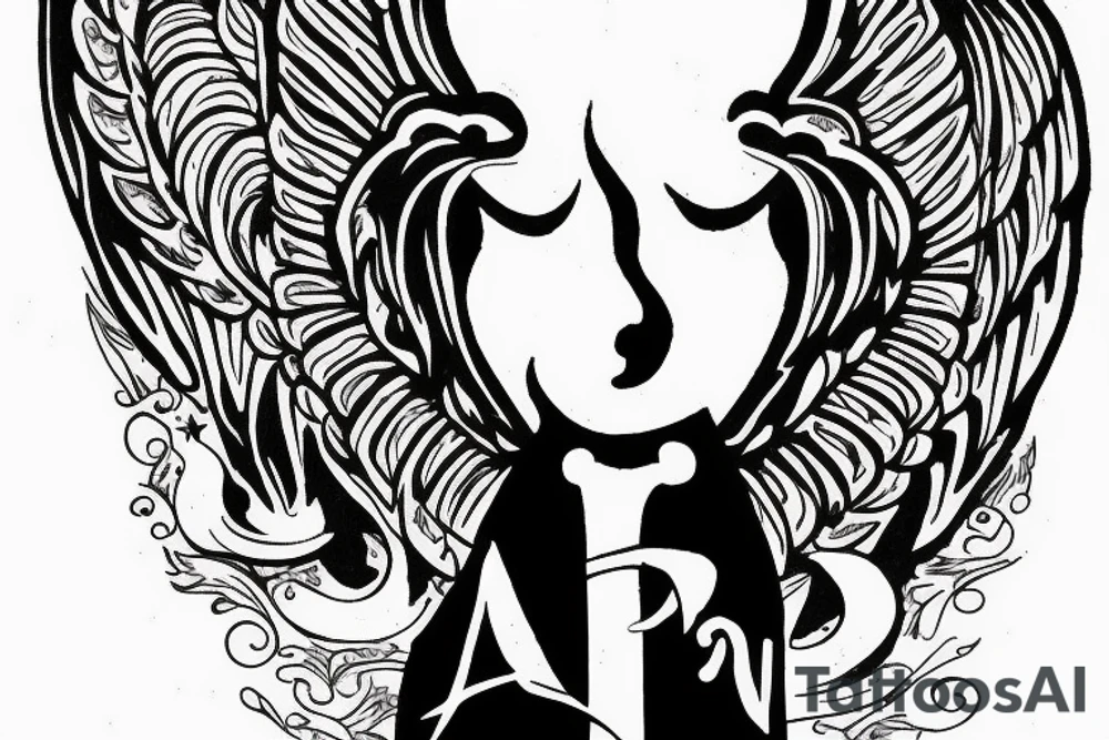Angel
 Text Tattoo In Hand tattoo idea