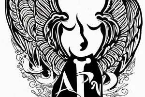 Angel
 Text Tattoo In Hand tattoo idea