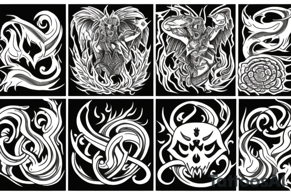 Chaos fire tattoo idea
