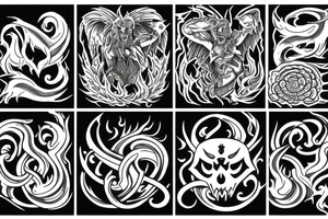 Chaos fire tattoo idea