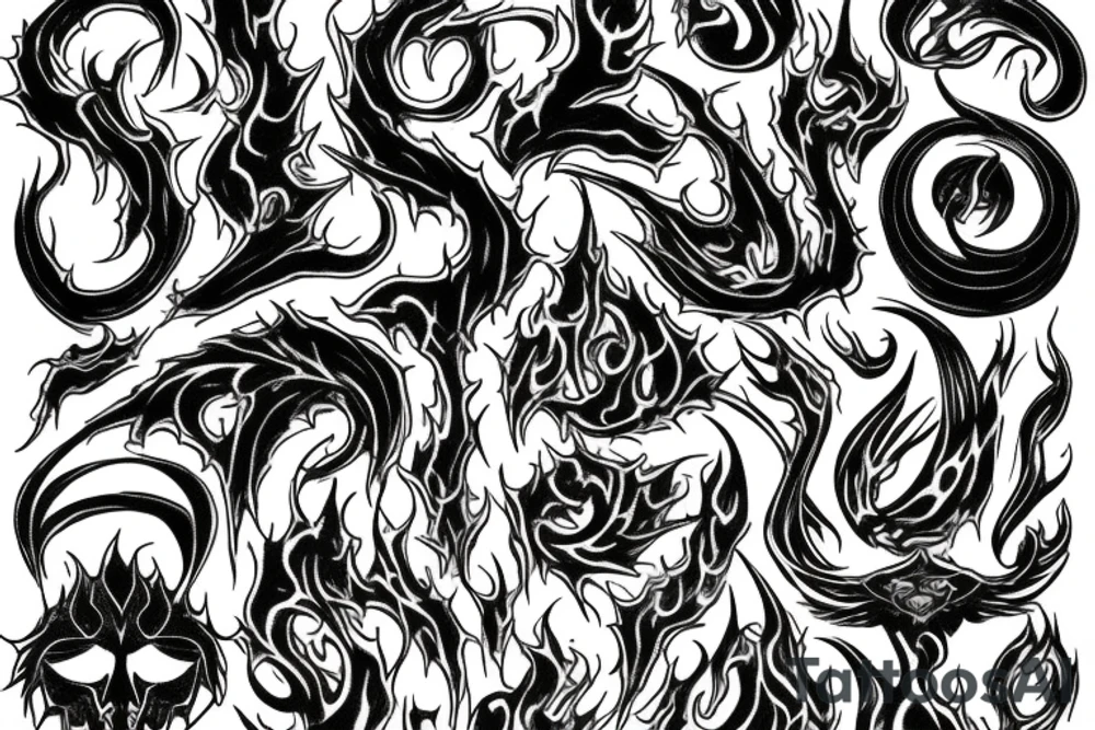 Chaos fire tattoo idea