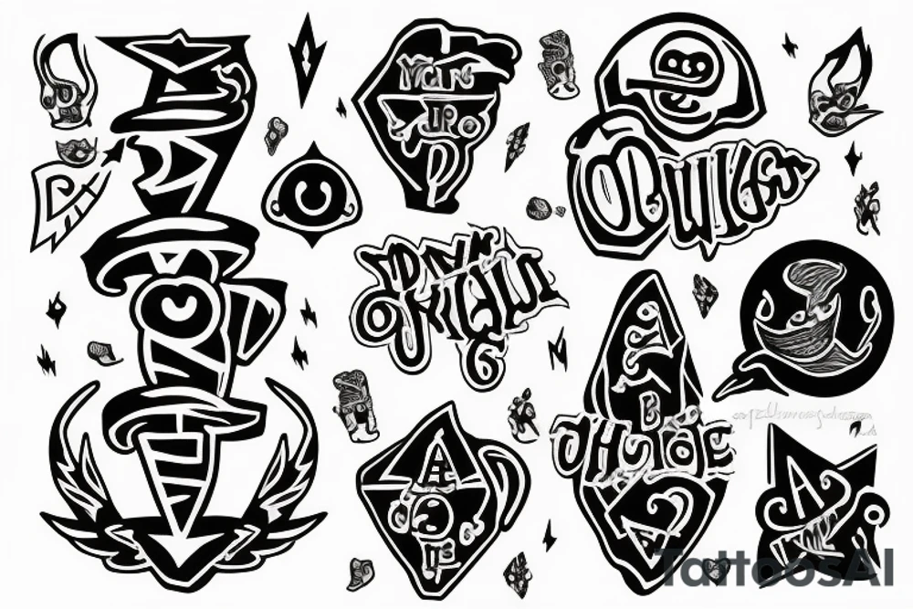 Ouija drop tattoo idea