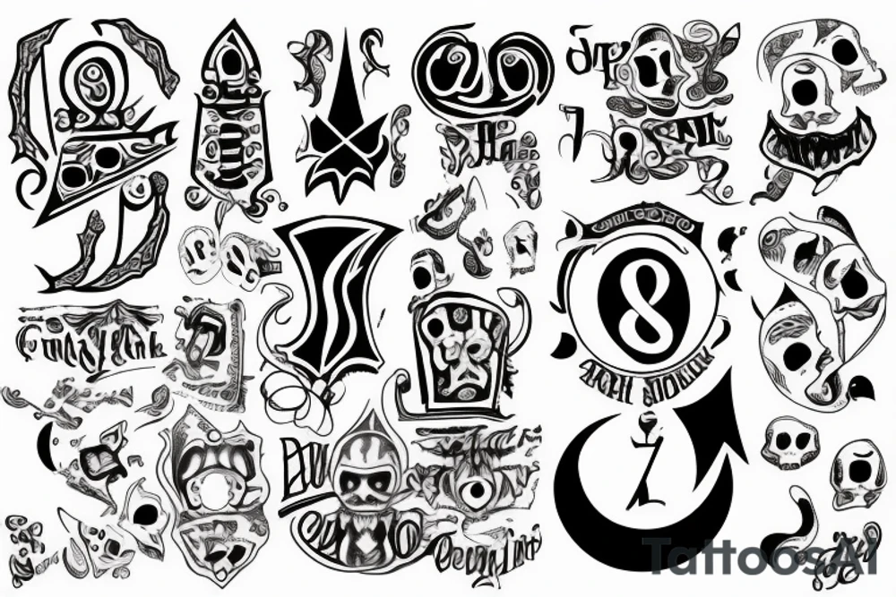 Ouija drop tattoo idea