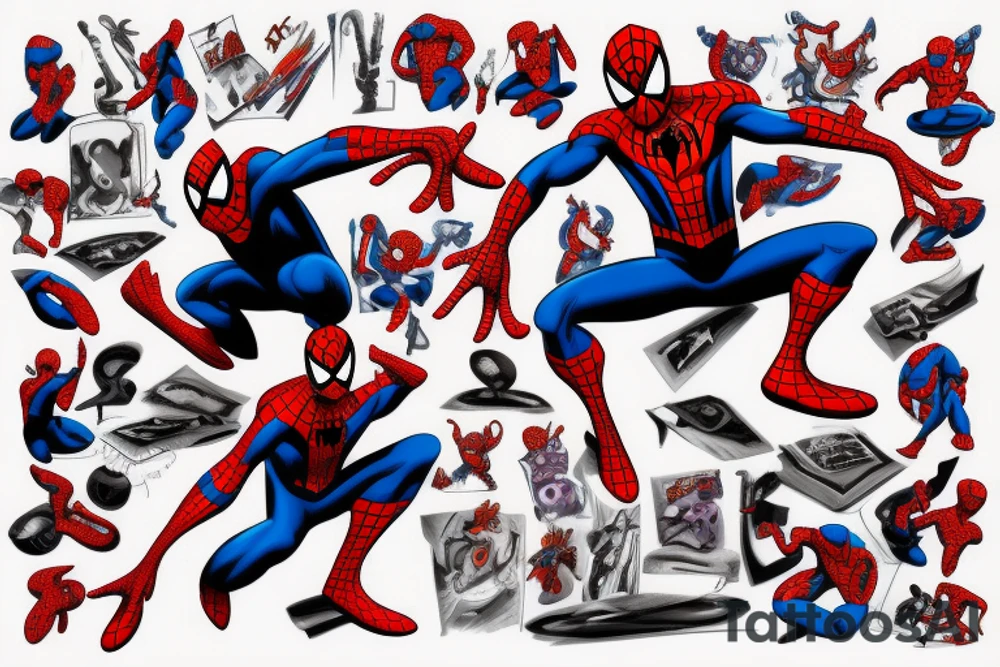 spiderman, tattoo idea