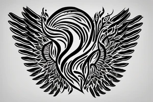 "Payal" written with cursive style. Angel wings on left and right side tattoo idea