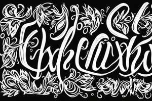 "Payal" text written with cursive style. Angel wings on left and right side tattoo idea