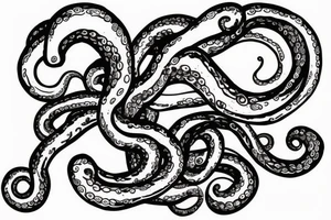 Brain with tentacles. tattoo idea