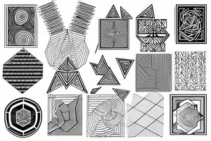 Tier Geometrie tattoo idea