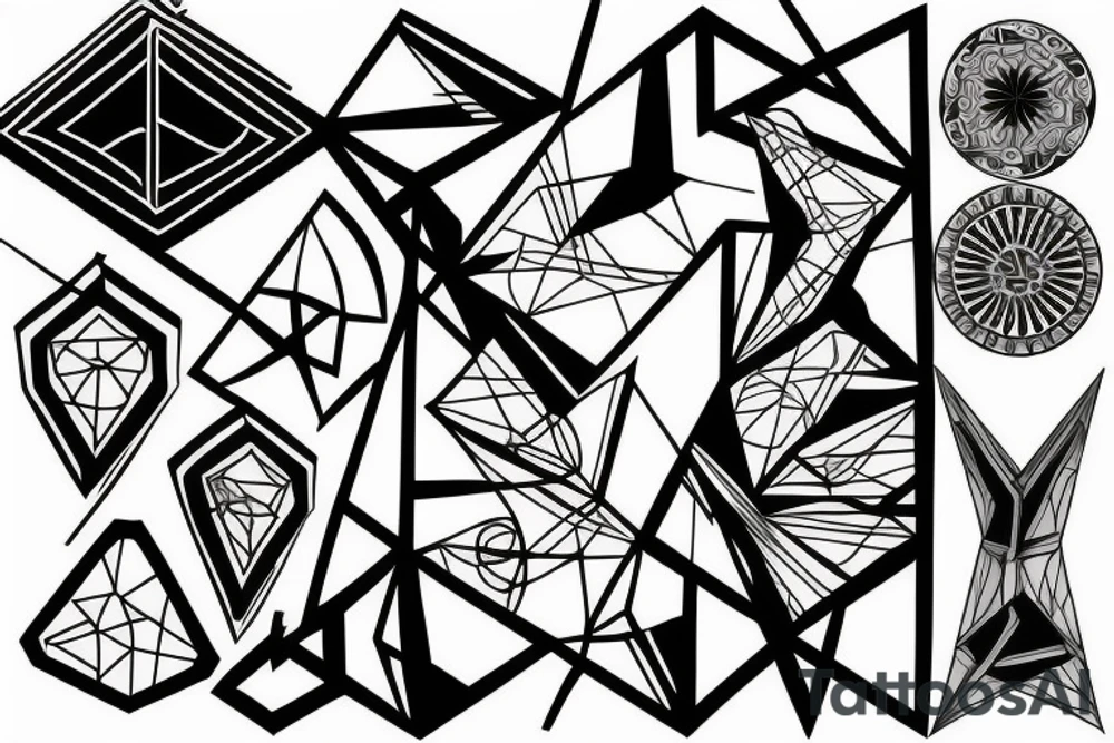 Tier Geometrie tattoo idea