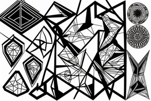 Tier Geometrie tattoo idea