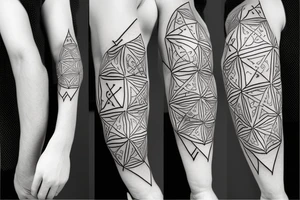 Hund Geometrie tattoo idea