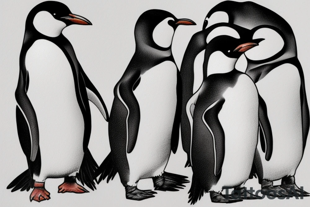 Penguin genster tattoo idea