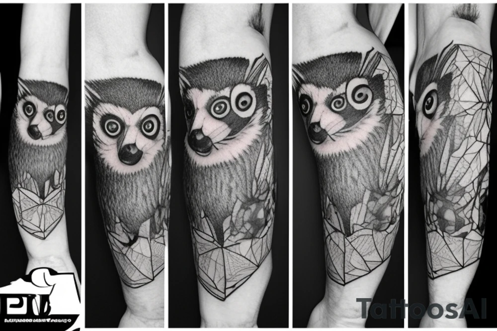 Lemur with a gun tattoo idea
