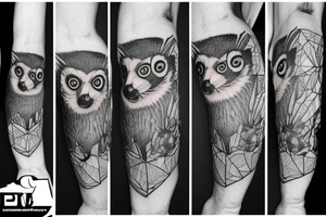 Lemur with a gun tattoo idea