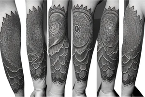 mandala sleeve tattoo idea