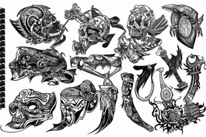 Tribal pc gaming strong tattoo idea