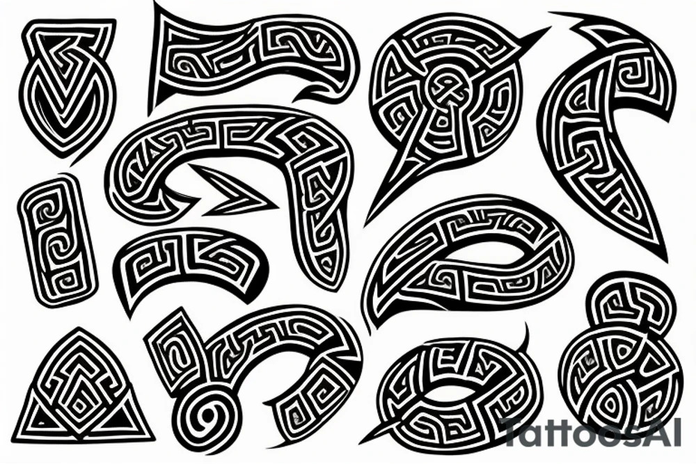 Norse runes tattoo idea