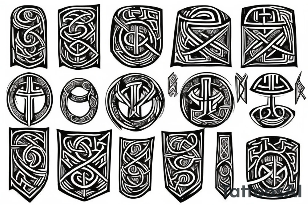 Norse runes tattoo idea