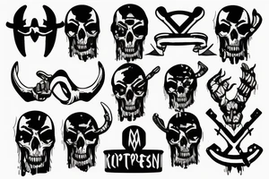 Totenkopf mit Cap tattoo idea