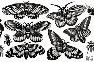 Death head moth tattoo idea