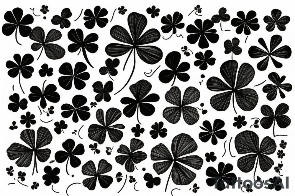 4 leaf clover tattoo idea