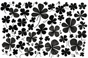 4 leaf clover tattoo idea